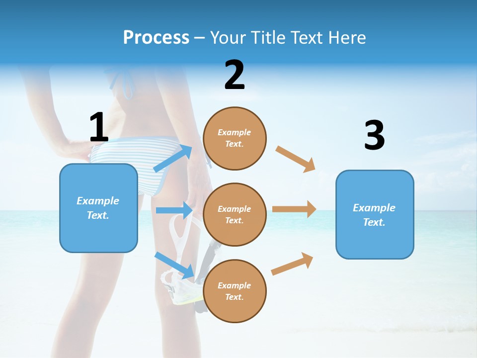 Sea Woman Body PowerPoint Template