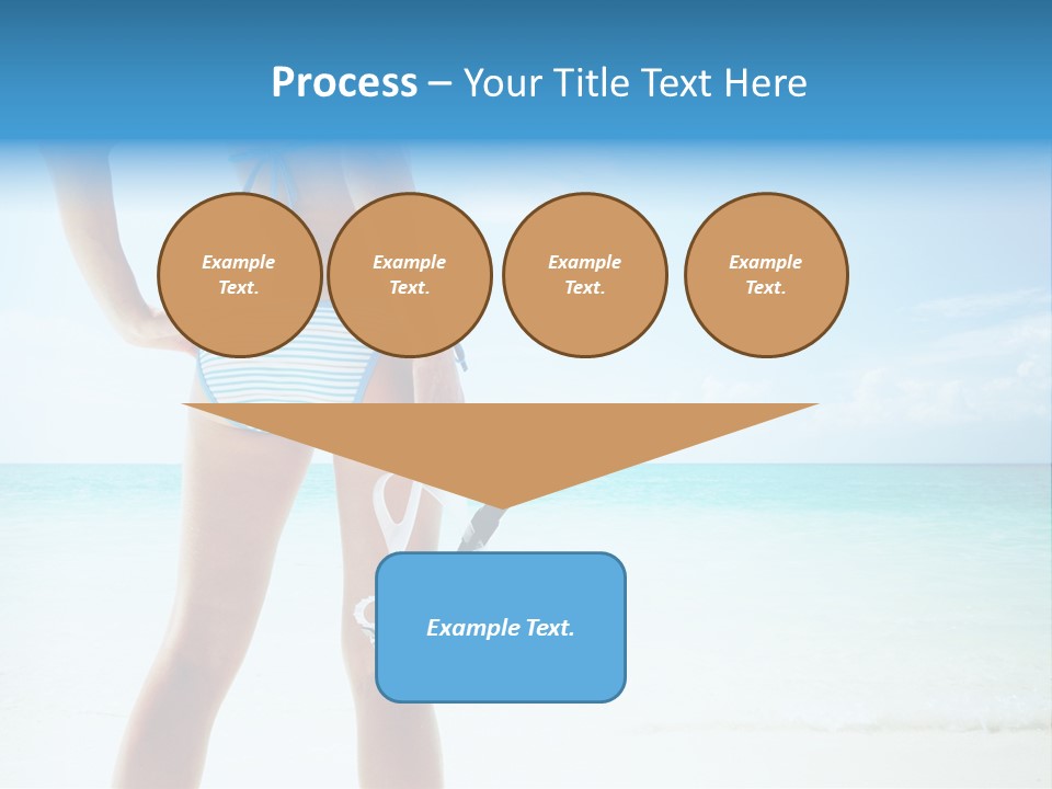 Sea Woman Body PowerPoint Template