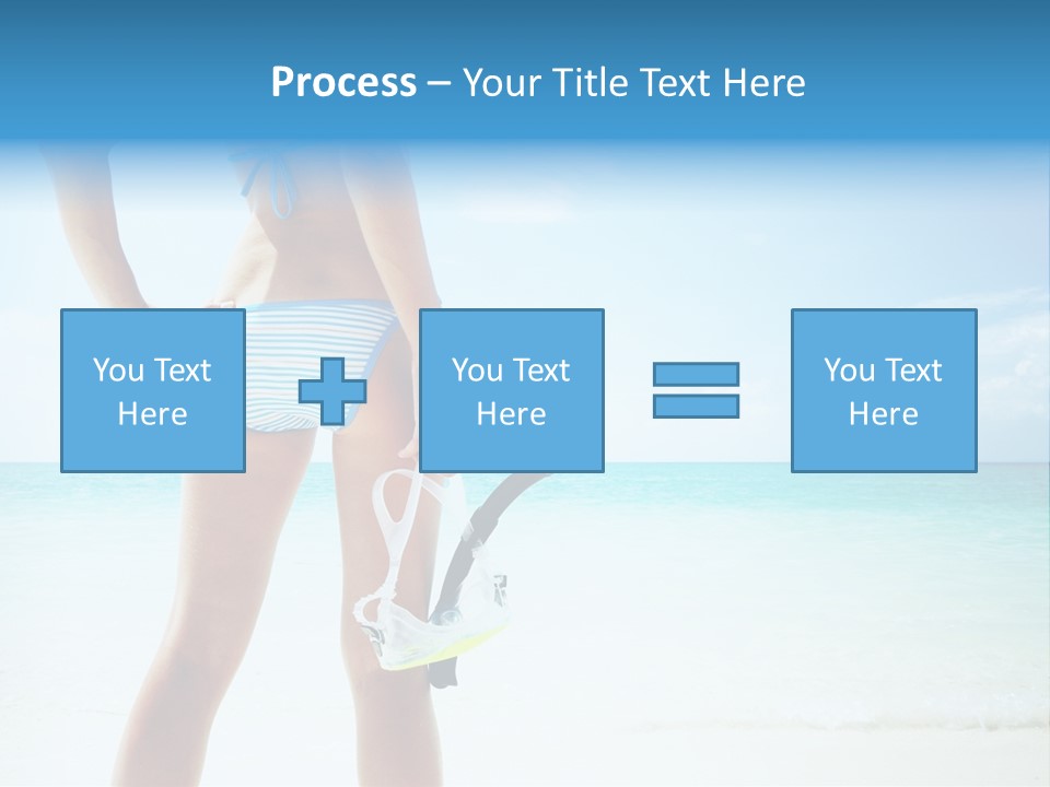 Sea Woman Body PowerPoint Template