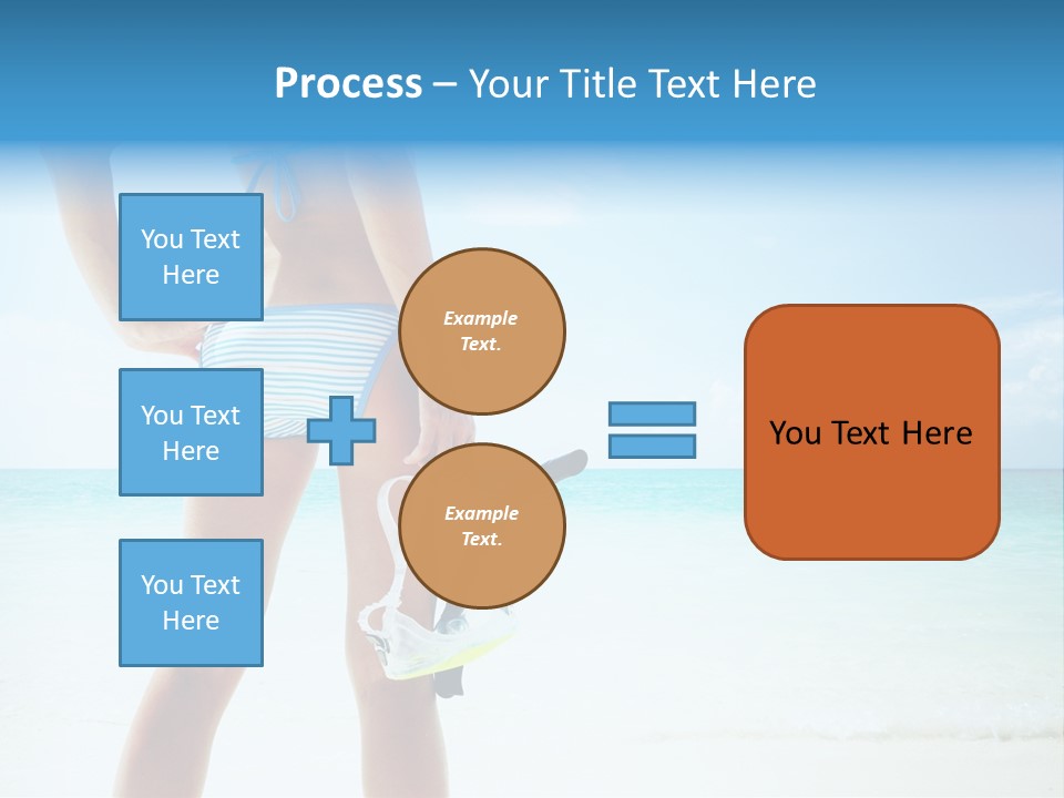 Sea Woman Body PowerPoint Template