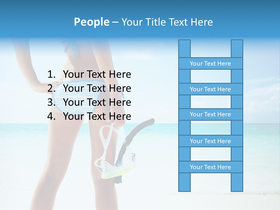 Sea Woman Body PowerPoint Template