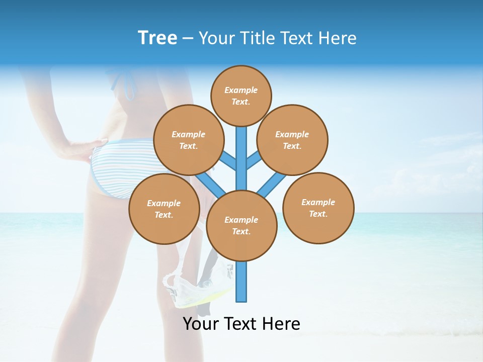 Sea Woman Body PowerPoint Template