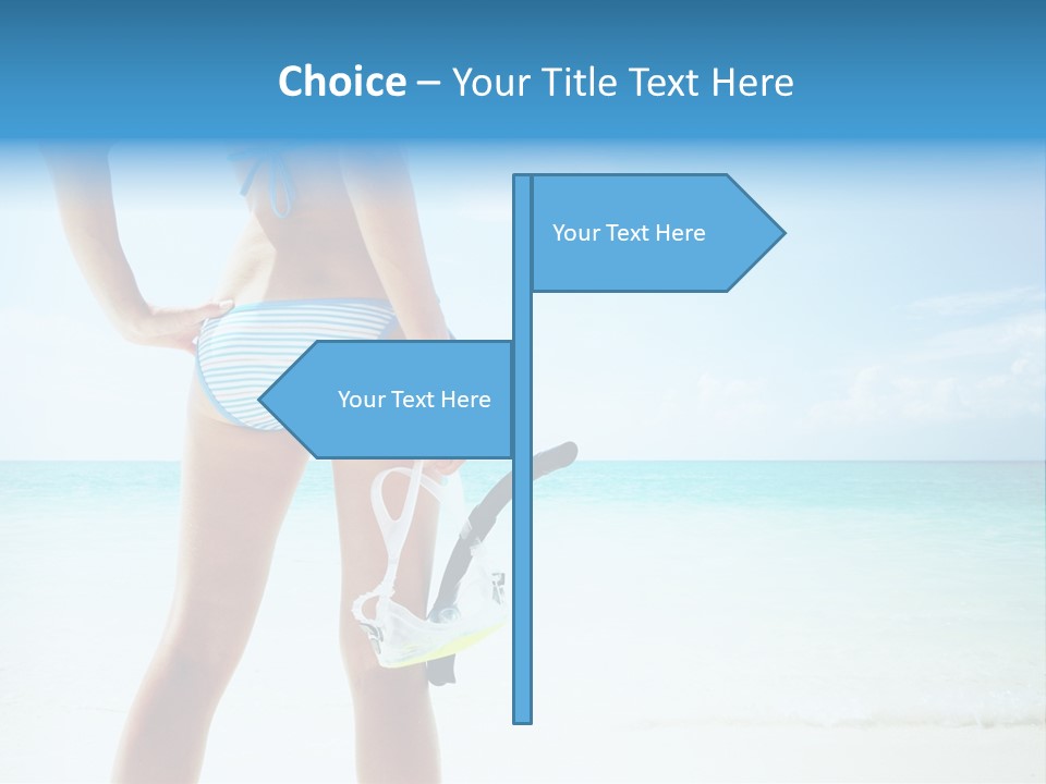 Sea Woman Body PowerPoint Template