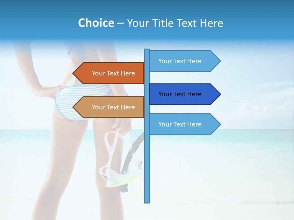 Sea Woman Body PowerPoint Template