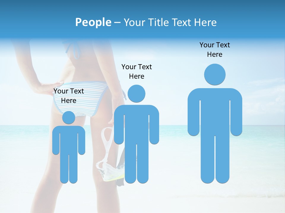 Sea Woman Body PowerPoint Template