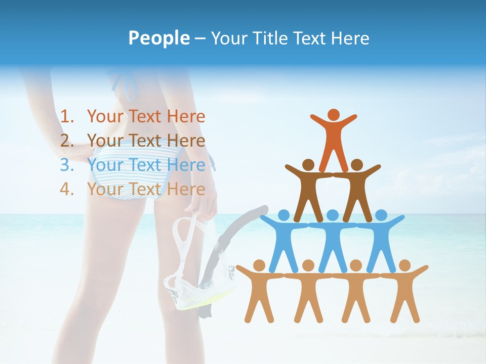 Sea Woman Body PowerPoint Template