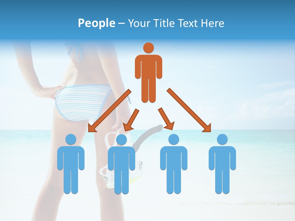 Sea Woman Body PowerPoint Template