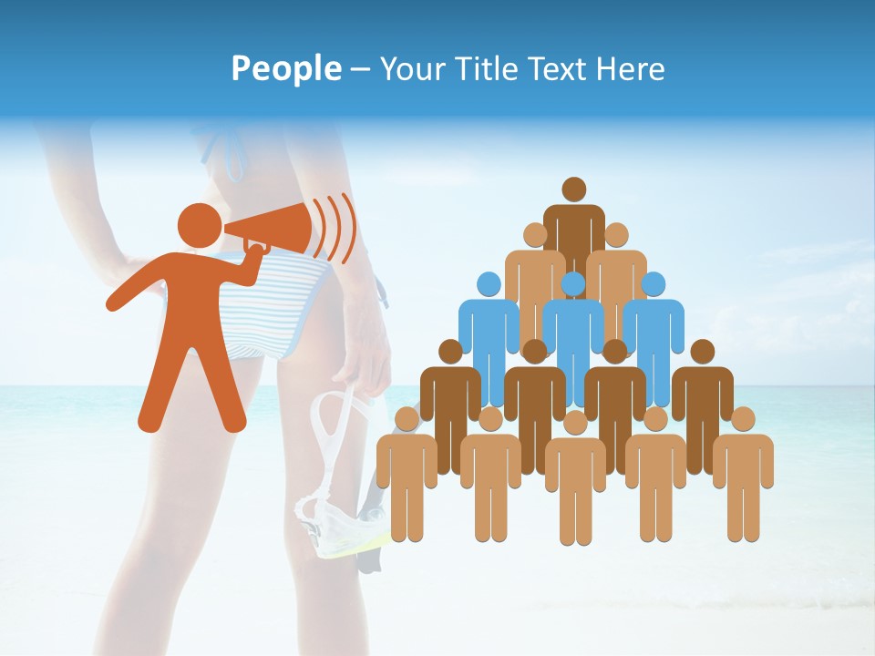 Sea Woman Body PowerPoint Template