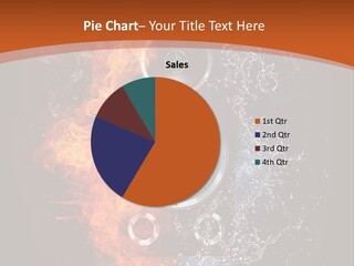 Shape Electrical Flame PowerPoint Template