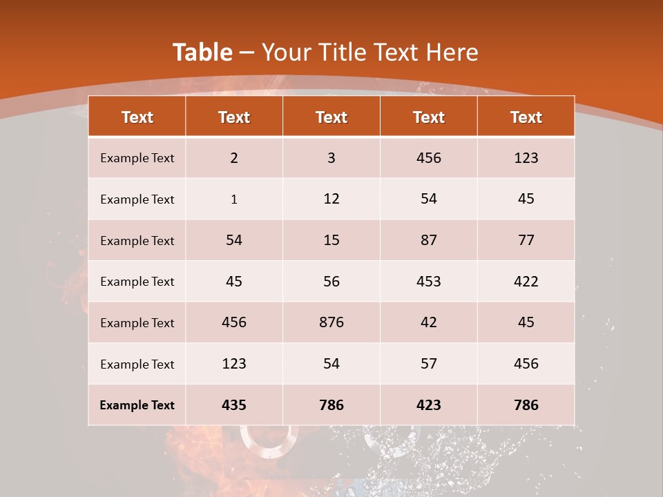 Shape Electrical Flame PowerPoint Template