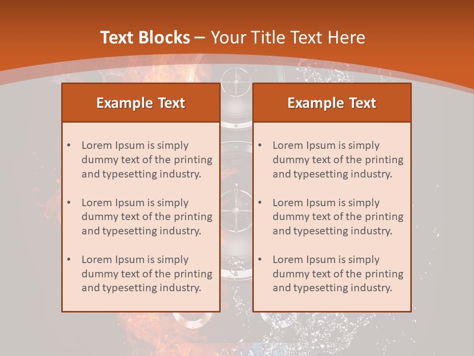 Shape Electrical Flame PowerPoint Template