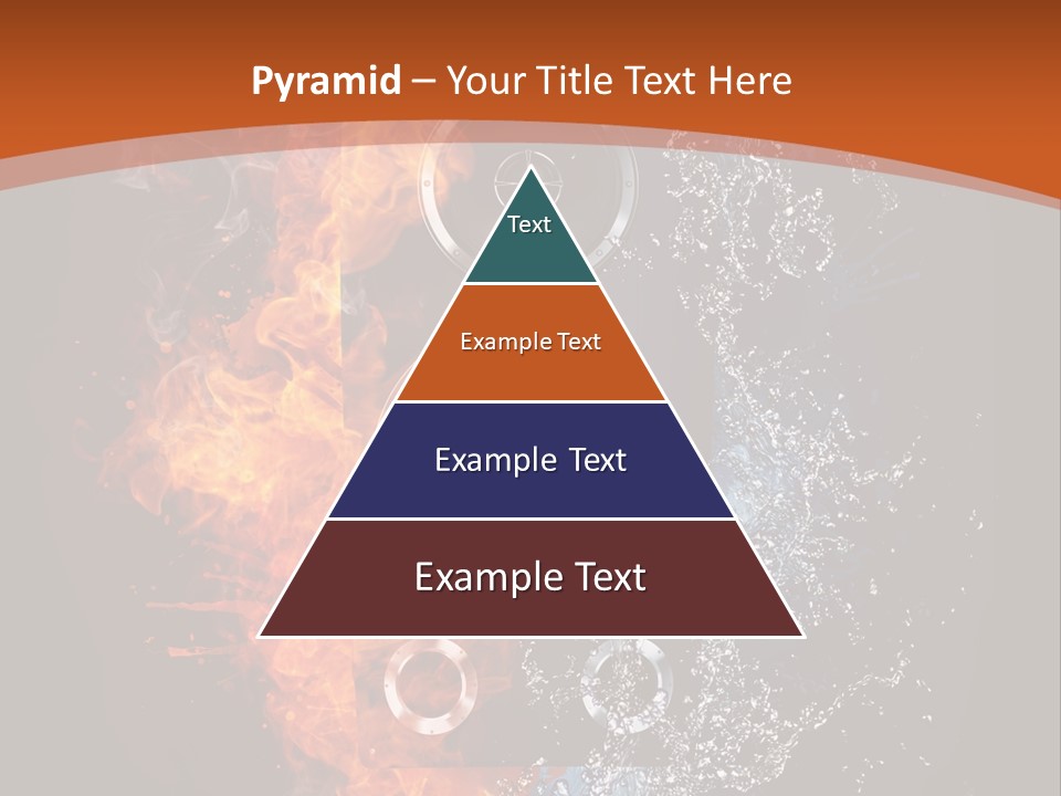 Shape Electrical Flame PowerPoint Template