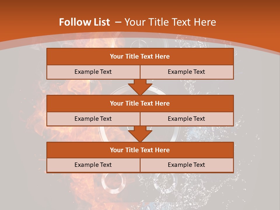 Shape Electrical Flame PowerPoint Template