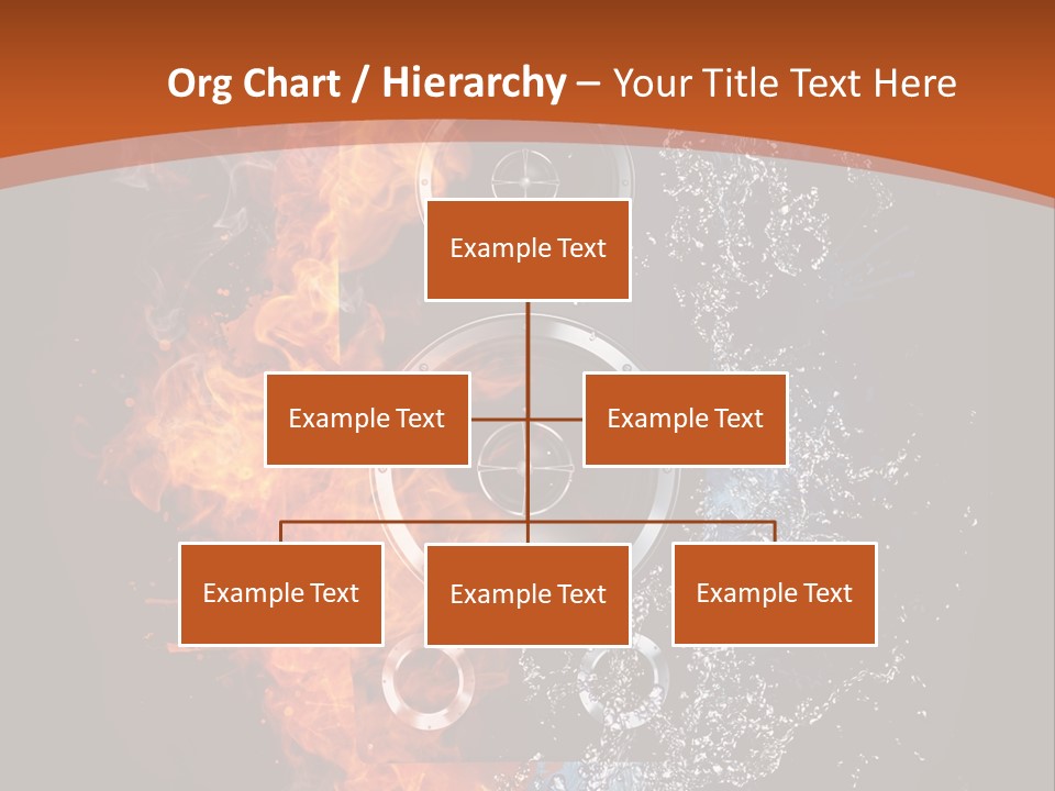 Shape Electrical Flame PowerPoint Template