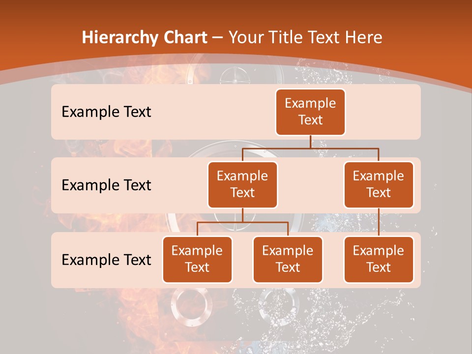 Shape Electrical Flame PowerPoint Template