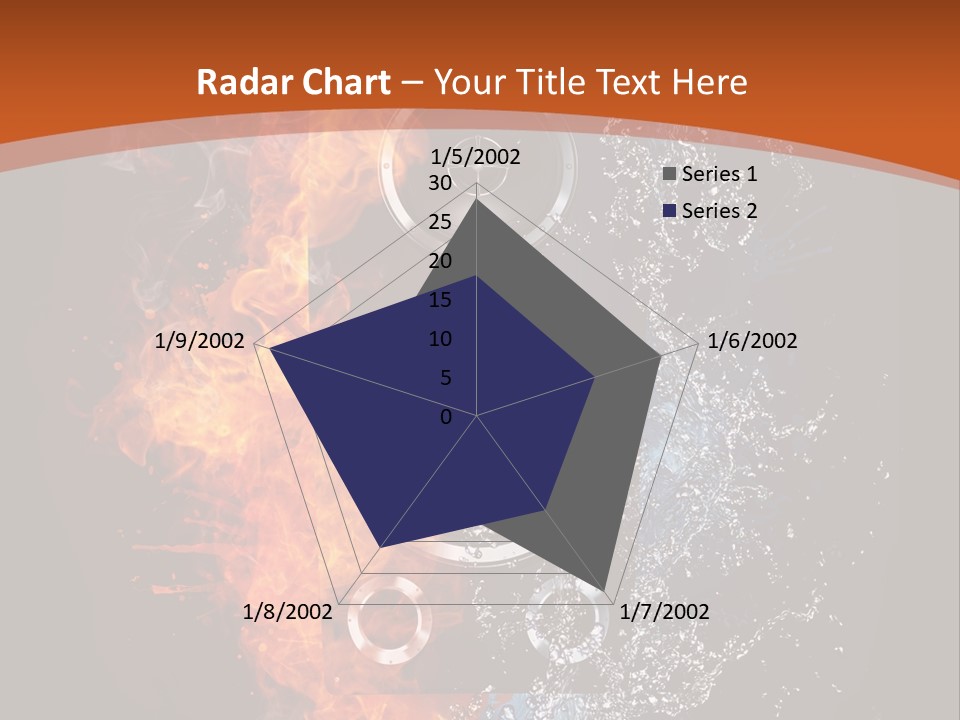Shape Electrical Flame PowerPoint Template