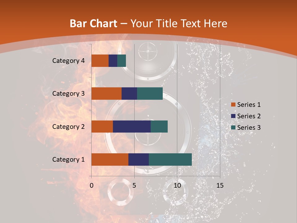 Shape Electrical Flame PowerPoint Template
