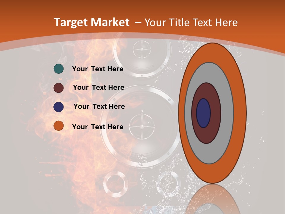 Shape Electrical Flame PowerPoint Template