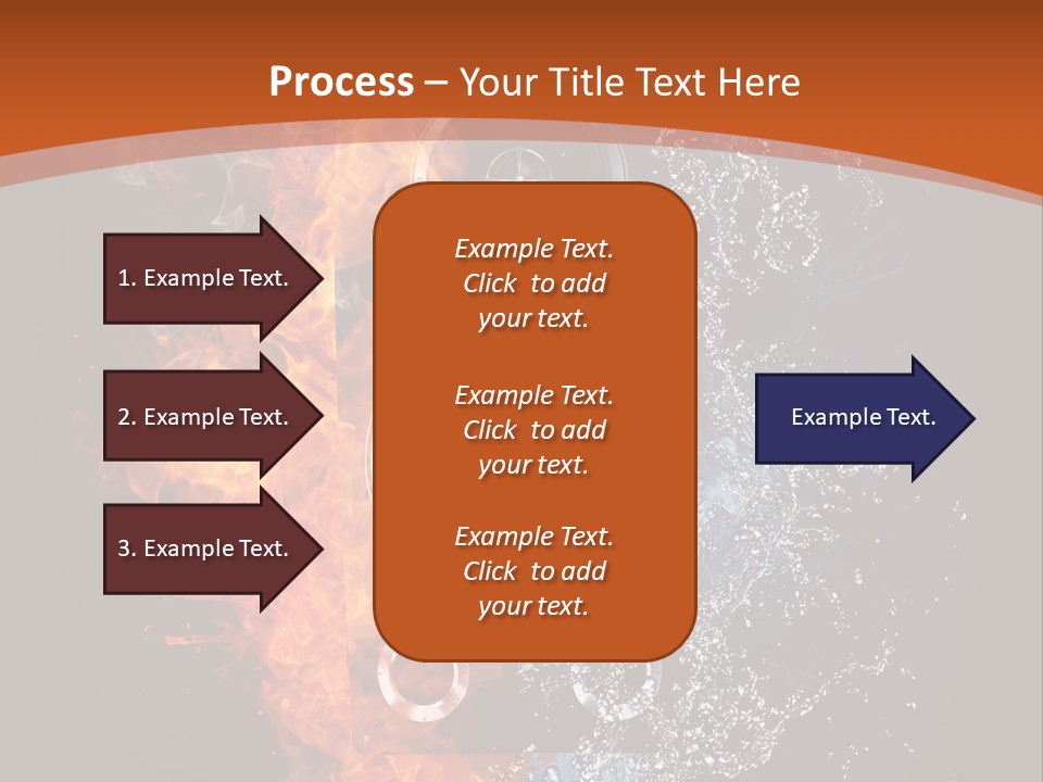 Shape Electrical Flame PowerPoint Template