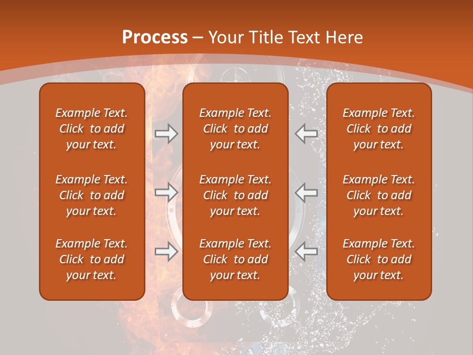 Shape Electrical Flame PowerPoint Template