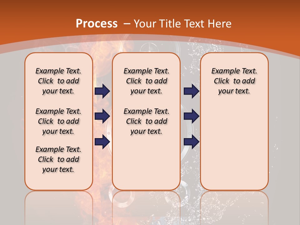 Shape Electrical Flame PowerPoint Template