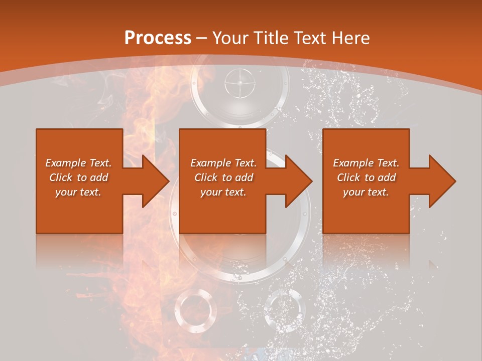 Shape Electrical Flame PowerPoint Template