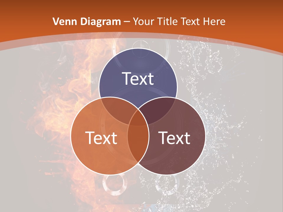 Shape Electrical Flame PowerPoint Template