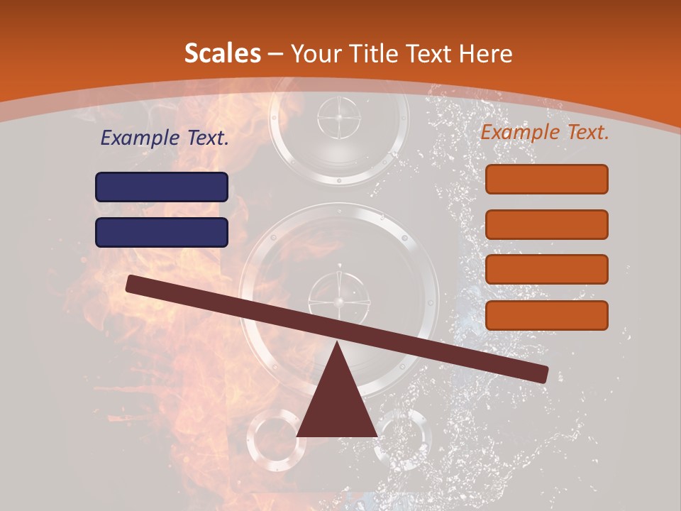 Shape Electrical Flame PowerPoint Template
