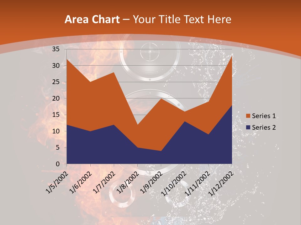 Shape Electrical Flame PowerPoint Template