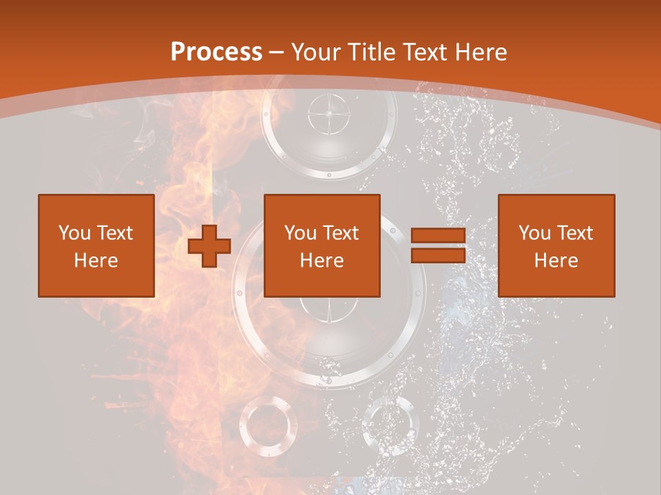 Shape Electrical Flame PowerPoint Template