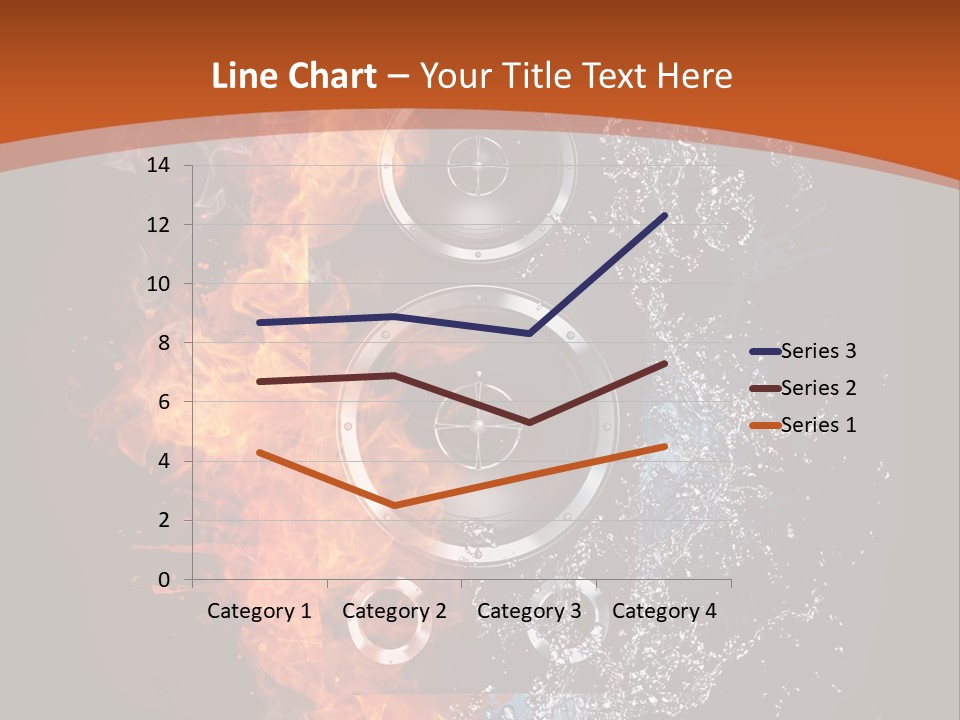 Shape Electrical Flame PowerPoint Template