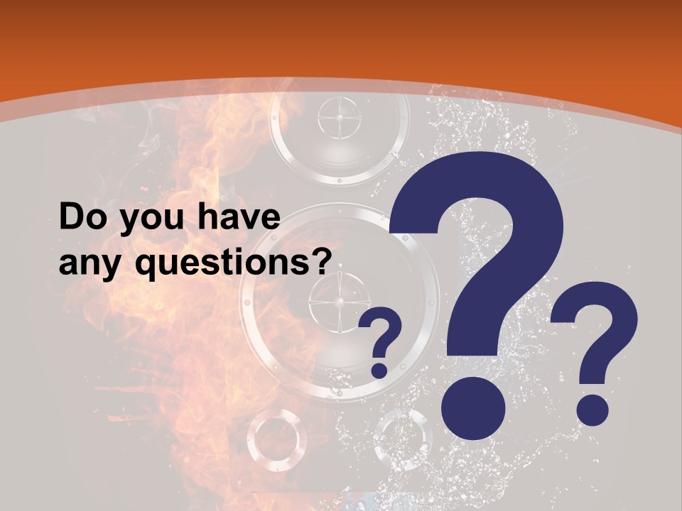 Shape Electrical Flame PowerPoint Template