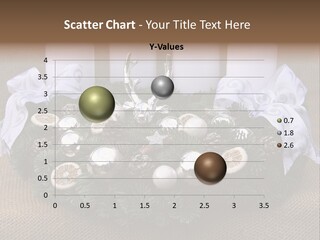 Fir Cone Reflective Christmas PowerPoint Template