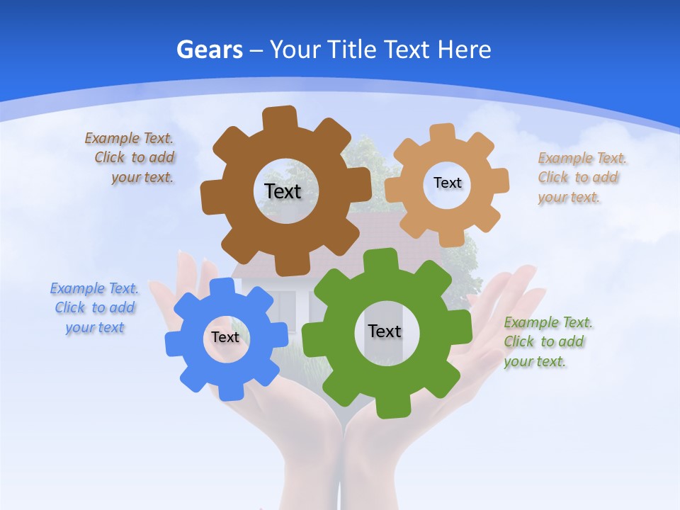 Kerzen Rentier Tannenzapfen PowerPoint Template