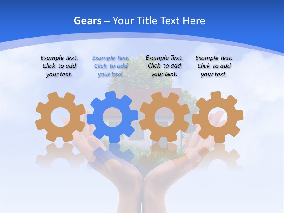 Kerzen Rentier Tannenzapfen PowerPoint Template