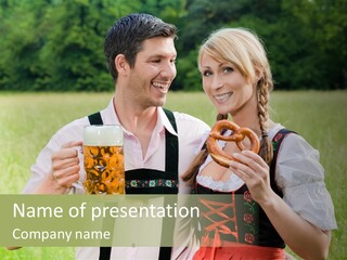 Celebrate Munich Jar PowerPoint Template