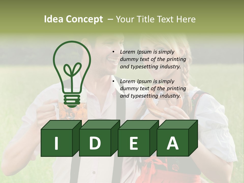 Celebrate Munich Jar PowerPoint Template