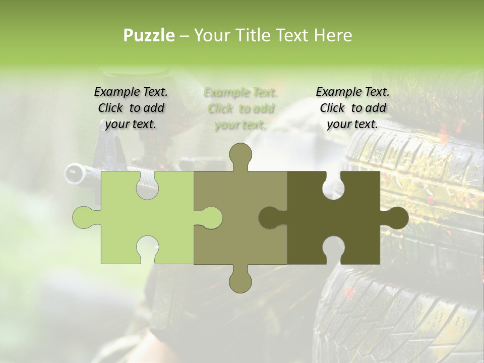 Enjoyment Aiming Equipment PowerPoint Template