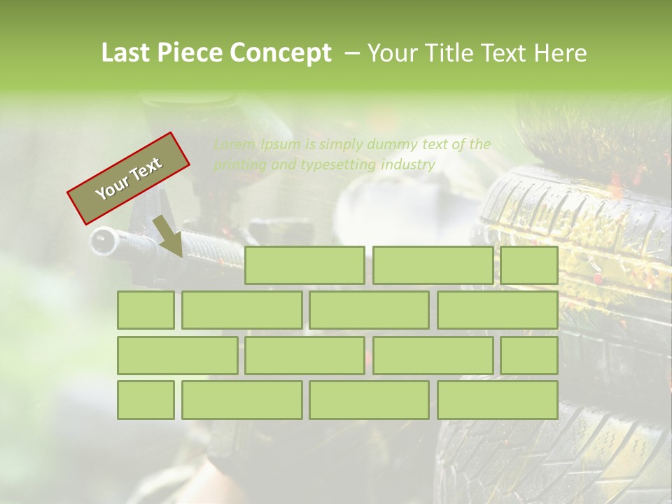 Enjoyment Aiming Equipment PowerPoint Template