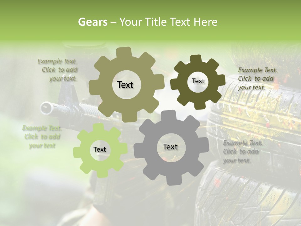 Enjoyment Aiming Equipment PowerPoint Template