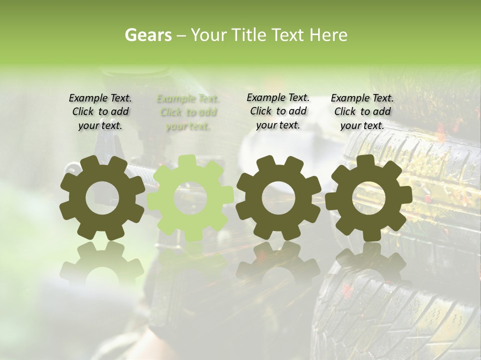 Enjoyment Aiming Equipment PowerPoint Template