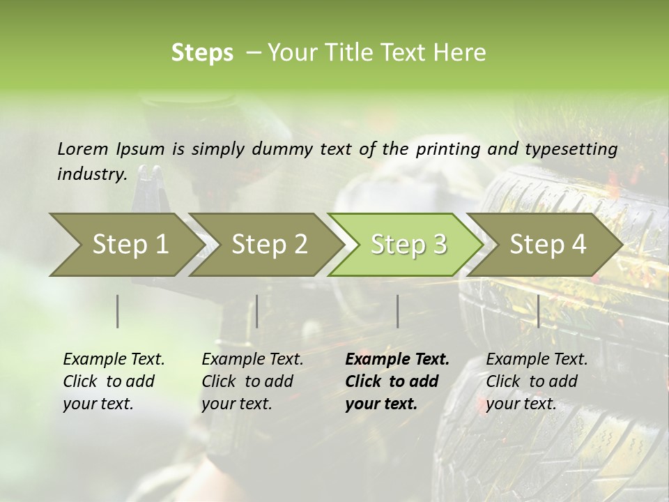 Enjoyment Aiming Equipment PowerPoint Template