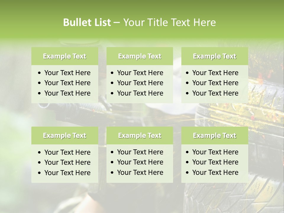 Enjoyment Aiming Equipment PowerPoint Template