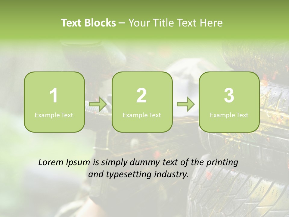 Enjoyment Aiming Equipment PowerPoint Template