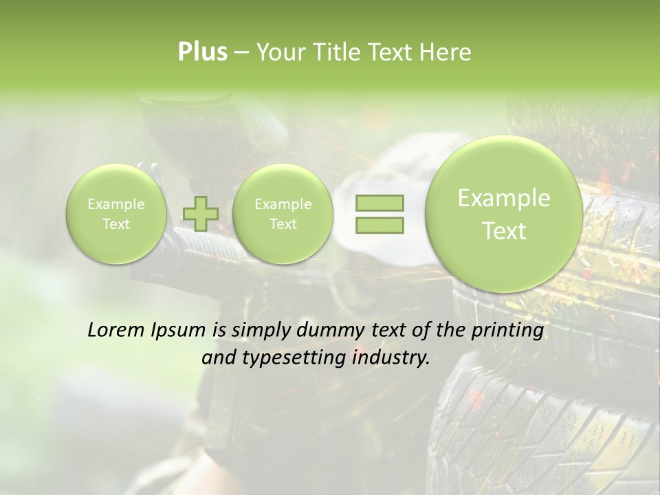 Enjoyment Aiming Equipment PowerPoint Template