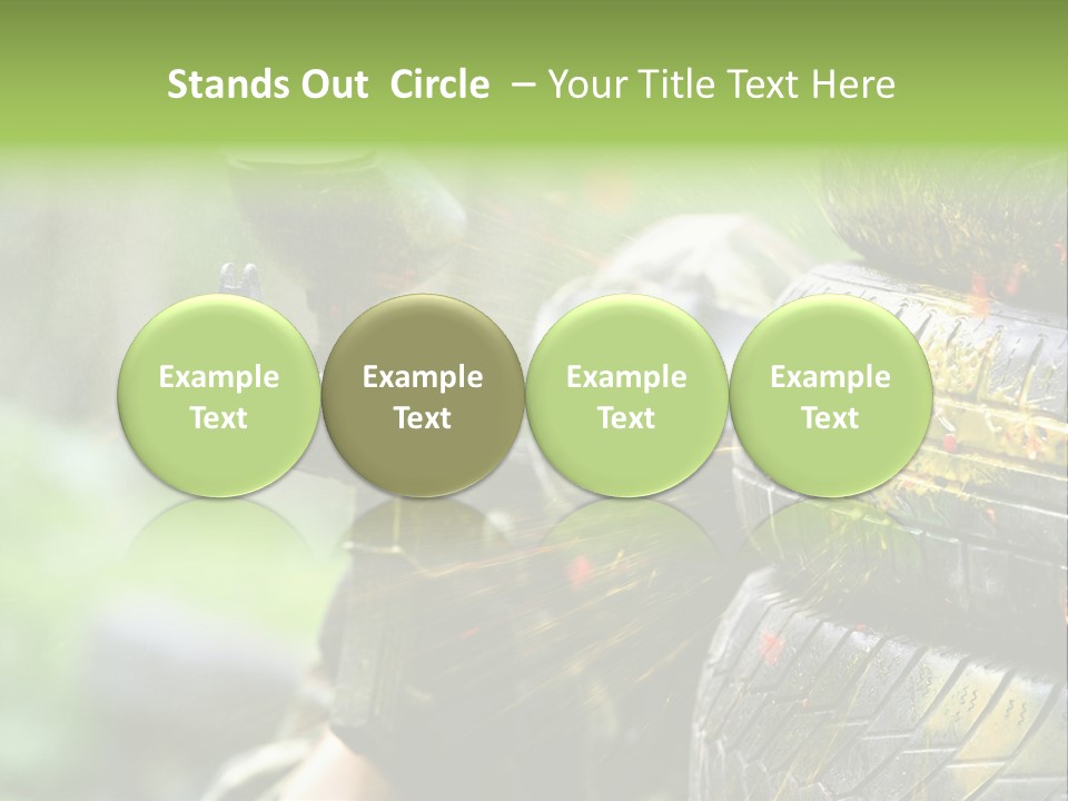Enjoyment Aiming Equipment PowerPoint Template