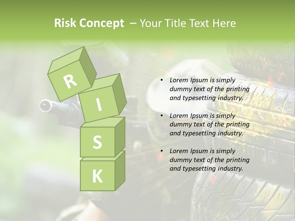 Enjoyment Aiming Equipment PowerPoint Template