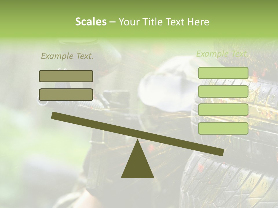 Enjoyment Aiming Equipment PowerPoint Template
