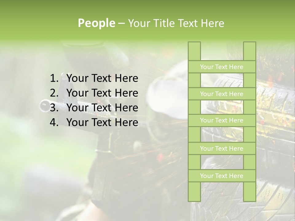 Enjoyment Aiming Equipment PowerPoint Template