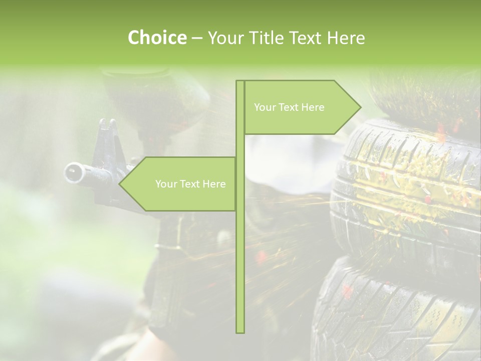 Enjoyment Aiming Equipment PowerPoint Template